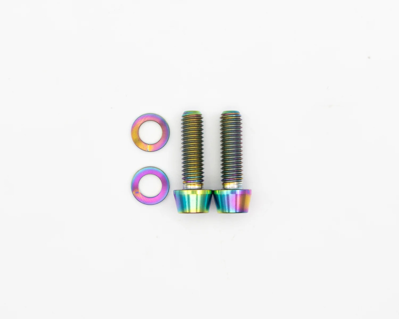 Better Bolts Titan Shimano Kurbel Schrauben - Set konisch rainbow oil slick