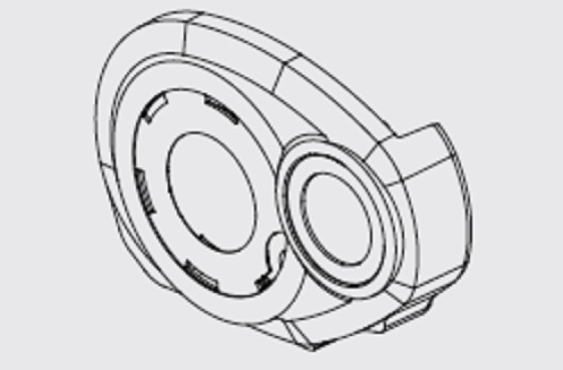 Bosch Design-Deckel Performance Line grau rechts BDU2xx