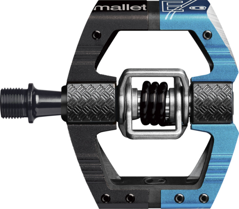 Crankbrothers Mallet E Enduro Long Spindle black/electric blue Pedale