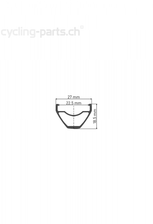 DT Swiss X 1900 SPLINE® 27.5/22.5mm 15 x 100mm Laufrad vorne