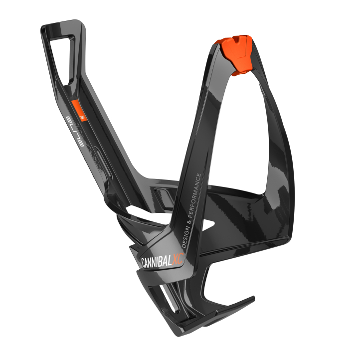 Elite Cannibal XC black glossy/orange Flaschenhalter