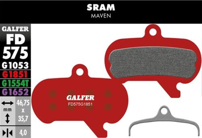 Galfer Advanced FD575 Sram Maven Bremsbeläge