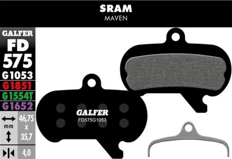 Galfer Performance FD575 Sram Maven Bremsbeläge