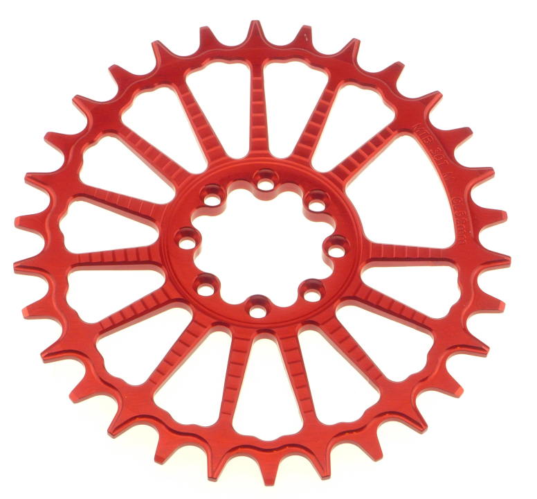 Garbaruk Sram Eagle/Eagle T-Type 8-bolt Oval Boost 30 Zähne red Kettenblatt