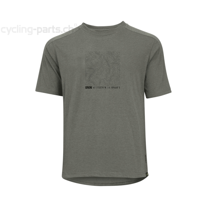 iXS Flow Tech Tee (contour) graphite