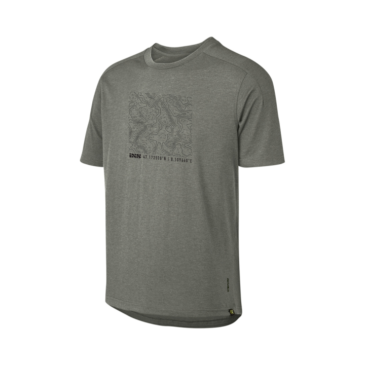 iXS Flow Tech Tee (contour) graphite