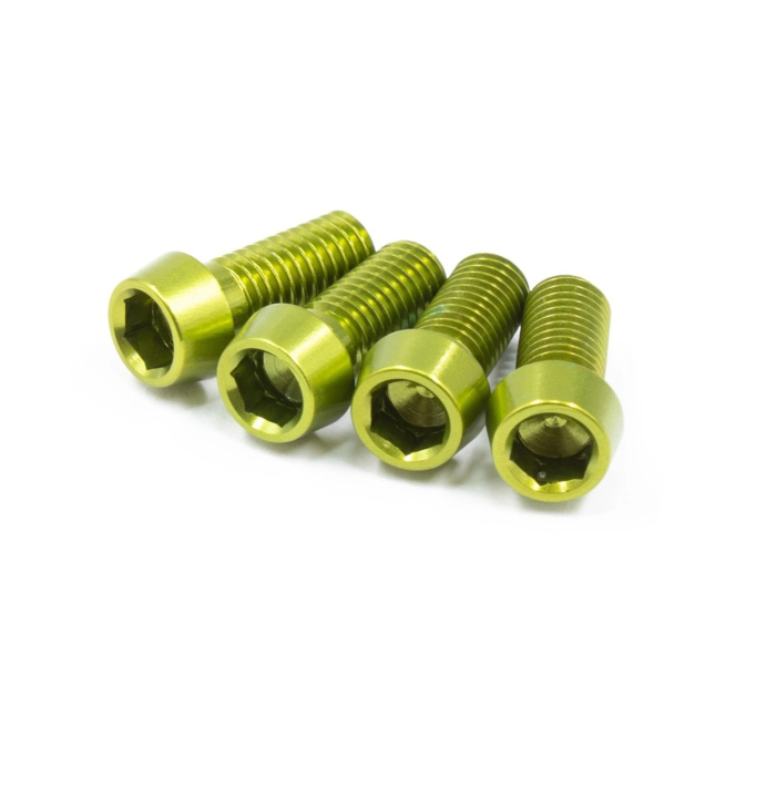 JRC Components Aluminium Flaschenhalterschrauben M5x12mm acid green