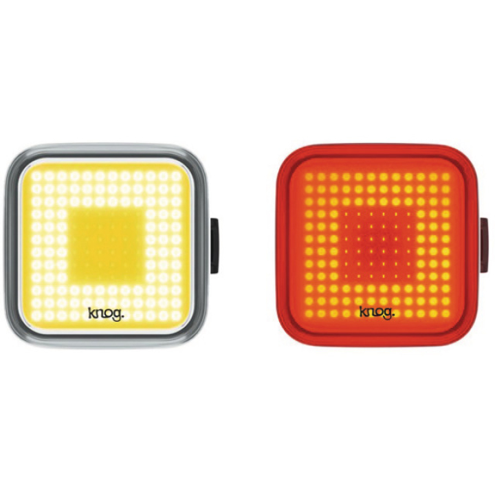 Knog Blinder Square twin pack Lichtset black