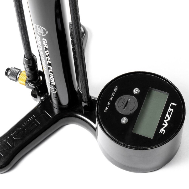 Lezyne Gravel Digital Drive Pro black gloss Standpumpe