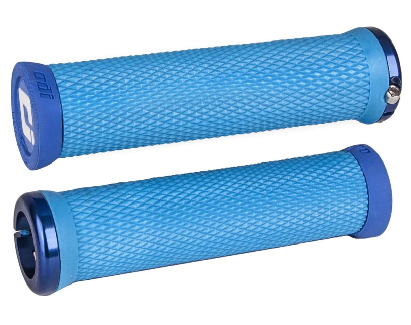 ODI Elite Motion Lock-ON Grips cyan blue Lenkergriffe