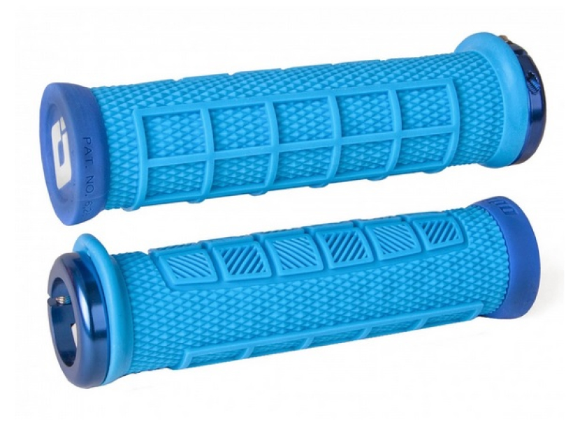 ODI Elite Pro Lock-ON Grips cyan blue Lenkergriffe