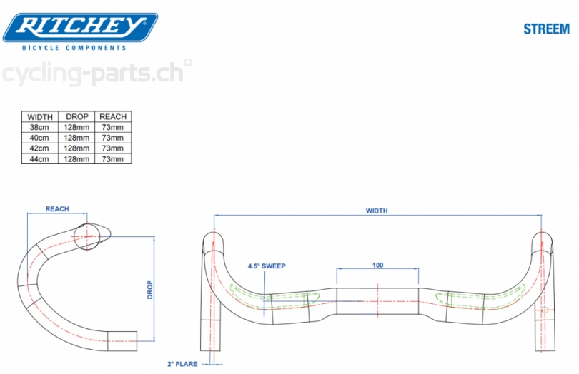 Ritchey Comp Streem lll 38cm Lenker