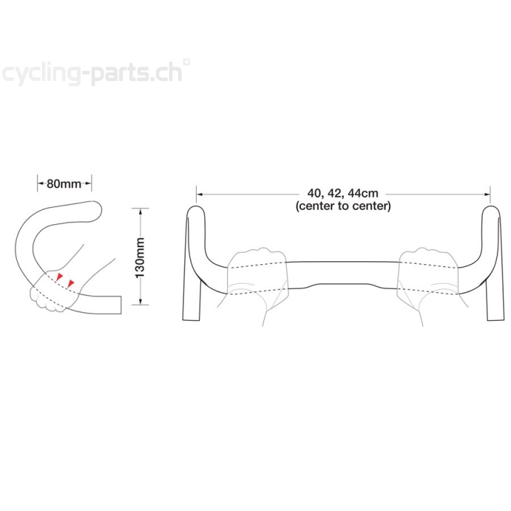 Ritchey WCS Carbon Evocurve 40cm Lenker