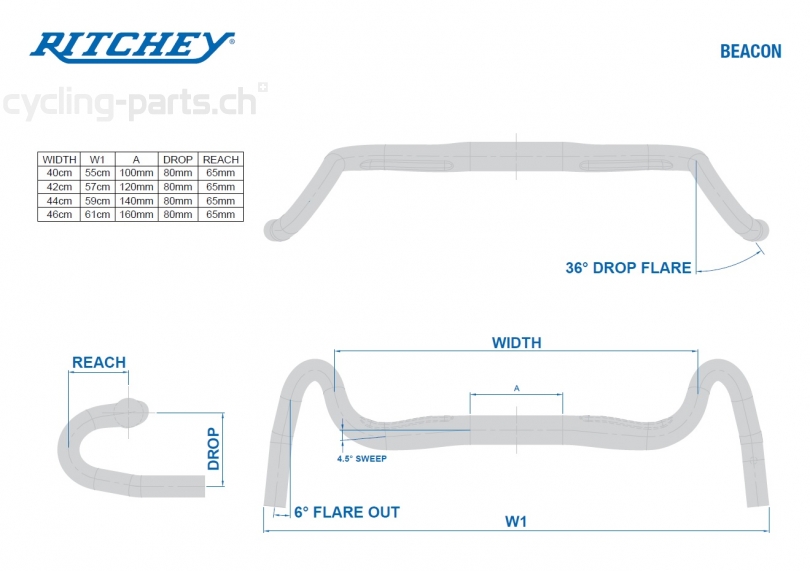 Ritchey WCS Beacon 42cm Lenker