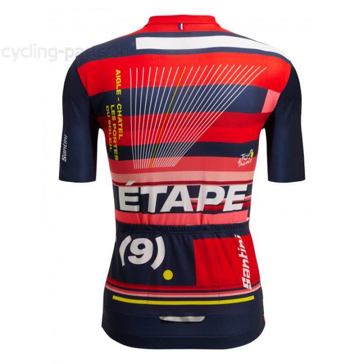 Santini TdF Aigle Trikot kurzarm Herren rot