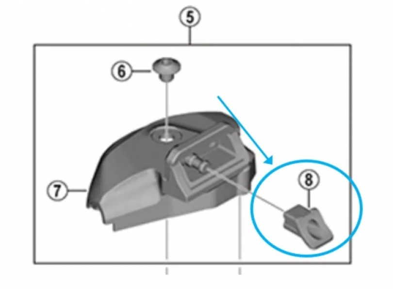 Shimano XT SL-M8100-I I-Spec EV Schalthebel Befestigungsmutter