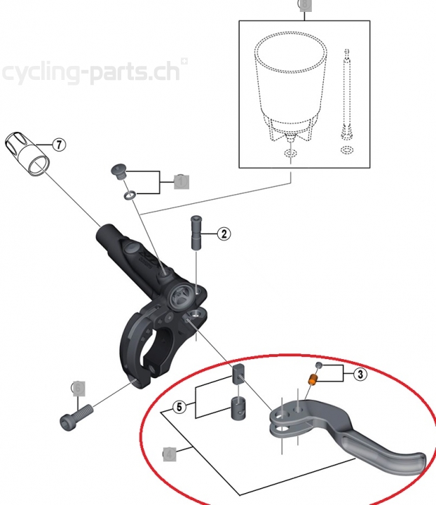 Shimano XTR BL-M9000 Race Bremshebel links