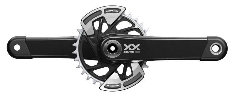 Sram XX Eagle T-Type DUB Wide 55mm Chainline 174mm Q-Faktor black, Länge 175mm Kurbel