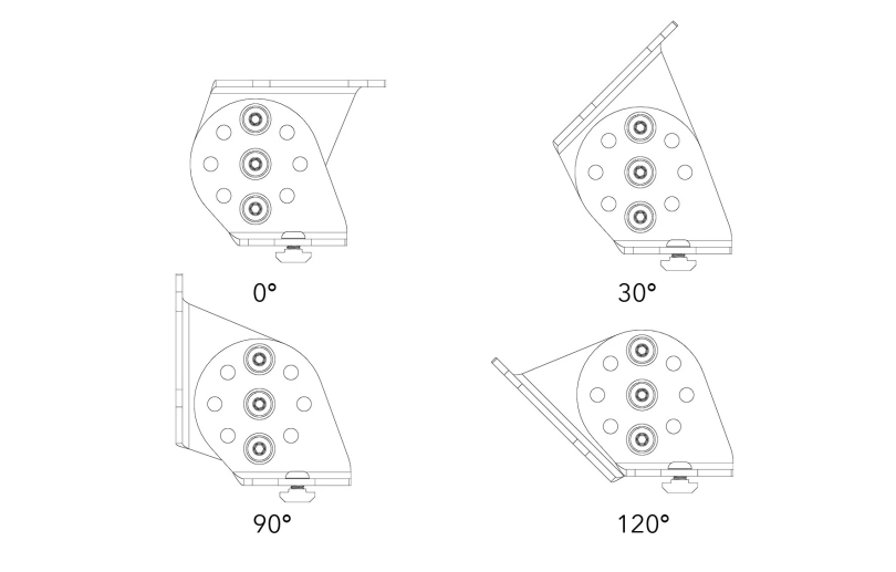 Stashed SpaceRail Angle Mount Kit Winkelhalterung