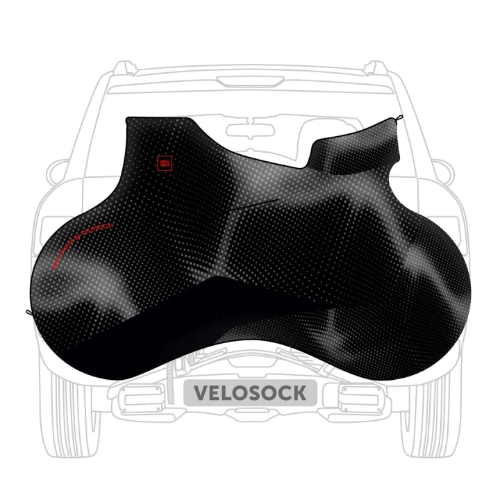 VELOSOCK Full Cover Standard For Triathlon Carbon black