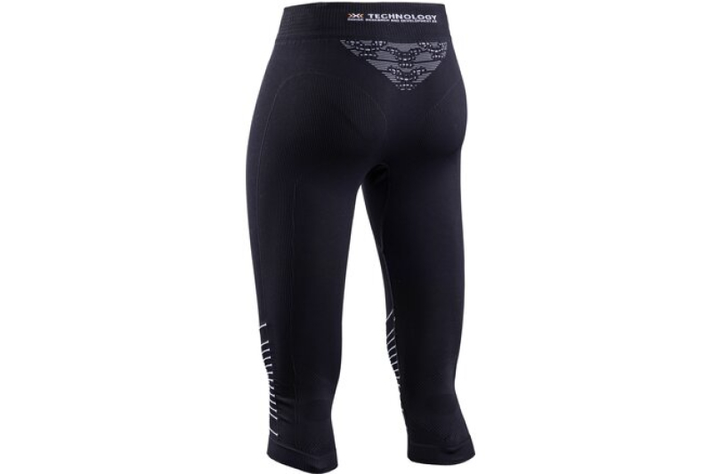 X-BIONIC Women Energizer 4.0 Pants 3/4 opal black/arctic white